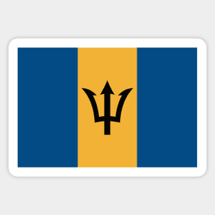 Barbados Flag II Sticker